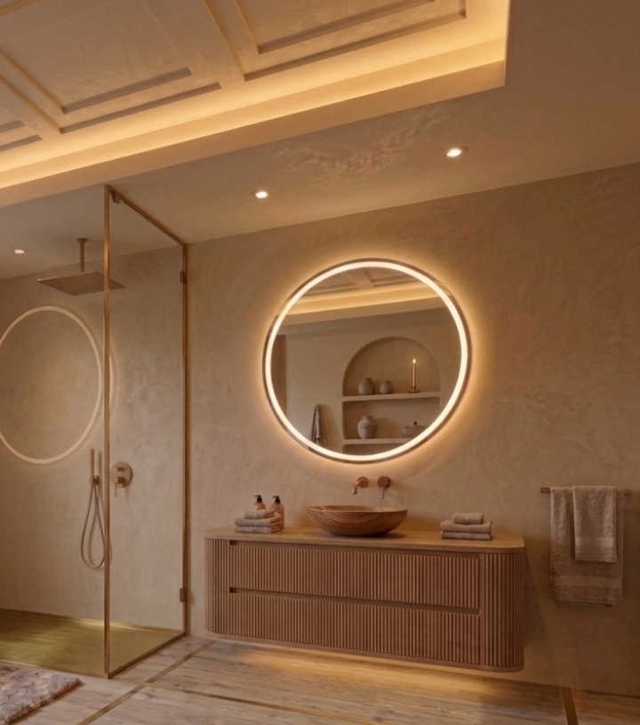 curvo-rayado fabricantes muebles de baño